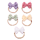 Bows Shape Hair Ties for Infant Toddler Kids Girls