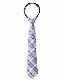  Cheap Fashion Polyester Silk Uniform Kids Lattice Tie with Elastic Cord with Any Logo