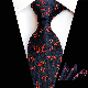  Business Style Striped Pattern Woven Silk Tie with Square Scarf