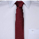  Fashion Skinny Plain Color Conference Tie Polyester Silk Men Necktie for Formal Negotiation