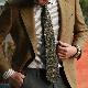  China Factory Business Pure Silk Digital Printed Jacquard Silk Necktie with Custom Box