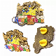  Wholesale Custom Logo Metal Craft Fashion Promotional Souvenir Gold Silver Copper Cartoon Military Flag Hard Soft Enamel Badge Lapel Pin