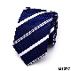  In Stock Textured White Stripe Dark Blue Men′s Tie