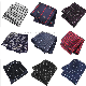  Hot Sale Pocket Square Casual Polyester Silk Striped Mens Hanky Wholesale