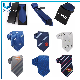  Cheap Imitated Silk Promotional Gift Tie, School Logo Customed Design Necktie, Jacquard Stripe Novelty Tie