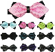 High Quality Polyester Silk Leisure Jacquard Pointed Wedding Bowtie for Men