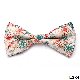  Comfortable Floral Finesse Pre-Tied Cotton Bow Tie for Casual Gatherings