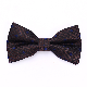  Yili Luxury Silk Brown Jacquard Woven Polka Dots Pre-Knotted Bowties for Men