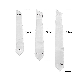  2023 Hot Sell High Quality White Sublimation Graduation Stole