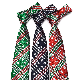 Checked Yuletide Cravat Snowflake Patterned Tie