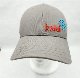  Hat Gray Adjustable 100% Cotton Baseball Cap Custom Logo Wholesale Trucker Cap