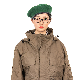  100% Wool Genuine Leather Edging Beret for Army