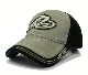 Contrast Stitching Raw Edge Applique Embroidery Racing Sports Cap (TRB070) manufacturer