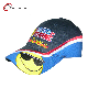  Blue Cotton Baseball Cap with Wave Stripe (CW-0688)