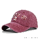  Washed and Distressed High-Quality Embroidered Baseball Cap