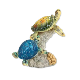  Sea Turtle Coral Resin Figurine Statue Ocean Marine Decor
