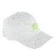 Fluorescent Letter Embroidery Baseball Cap with Adjustable Strap