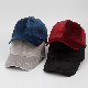  Custom Fabric Embroidered Good Quality 6 Panels Velvet Women Sports Plain Golf Baseball Cap with Your Logo