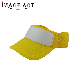  Sun Visor Sublimation Cotton Mesh Cap Without Crown (Yellow)