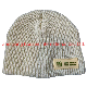  China Beanie Factory Custom Logo Winter Knitted Acrylic Chunky Cuffed Beanie Cap Heather Cap