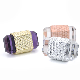  Factory Custom Eco Friendly Square Transparent Acrylic Cap with Gold Luxury Perfume Cap