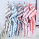 High Quality Quick Dry Striped Microfiber Coral Fleece Bath Hair Towel Cap