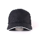  Black Baseball Cap 5 Panel Cotton Sport Hats for Promotion