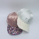 Glitter Satin Curved Bill Baseball Hat