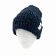 100% Acrylic Custom Logo Ski Warm Knitted Winter Ribbed Beanie Hat