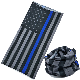 Crazy Black Silk High End Seamless Soft Tube Trend Flag Biker Headwear Fishing Plaid on Bandana for Promotional Gift manufacturer