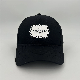  High Quality Black Silicone Logo Custom Logo Sports Hat Unisex Adult Kids Baseball Cap
