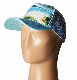  Most Popular OEM 100% Polyester Sandwiched Twill Printed Sublimation Plastic Snap Mesh Trucker Cap