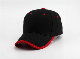  Baseball Cap with Binding Brim Cotton 6 Panel Plain Golf Cap Fashion Sports Hat Trucker Cap
