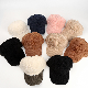  Female Japanese Korean Version Solid Color Lamb Velvet Corduroy Spliced Duck Autumn Winter Warm Hat Baseball Cap