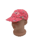  Pink Cotton Hat Full Printed Five Piece Curved Eyebrow Baseball Cap with Letter Embroidery