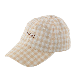  Custom Embroidery Logo Classic Plaid Style Summer Caps Cotton Baseball Cap