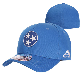  Close Cap Fitted Men Blue Rubber Patch Custom Logo Flex Fit 6 Panel Baseball Fitted Cap