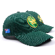 Fashion Wholesale Promotional Custom Embroidery Patch Cotton Green Baseball Cap