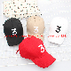  Wholesale Hats Autumn and Winter Men′s and Women′s Baseball Hats Embroidered Number 3 Solid Color Snapback Cap