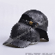  3hcap High Quality Vintage 6 Panel Baseball Gorras Custom Logo PU Leather Hats Caps