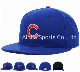  Blue Cotton Baseball Hat Snapback Cap with DIY Logo
