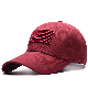  High Quality Burgundy Custom Embroidery Baseball Cap for Men and Women Wholesale
