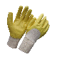  NBR Gloves Half Yellow Nitrile Dipped Gloves Safety Work Glove