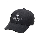  Custom High Quality Black Cotton Baseball Cap Embroidery Golf Sport Cap