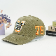  Brand Fashion Casual Letters Embroidered Adjustable Vintage Dad Hat Sports Cap Men and Women Distressed Washed Baseball Caps