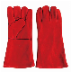  Red Color Cow Split Leather Safety Work Gloves for Welding Industry (6504. RD) , Welding Glove, Glove for Welding Industry