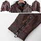 Garments Distributor Trench Coat Artifical Leather Cowboy Welding Jackets Windbreaker