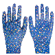 Factory Price Blue Nitrile Form Coated Cut Resistant Safety Work Gloves