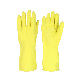  Yellow Natural Rubber Gloves for Household Use