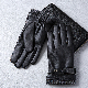  Leather Gloves Men′ S Touch Screen Autumn Winter Warm Goat Skin House Riding Gloves